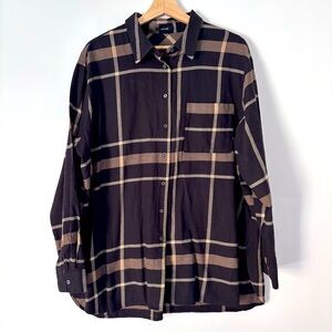 Beautiful Long Checkered Blouse OPUS Size L